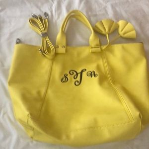 Initials large tote, never used